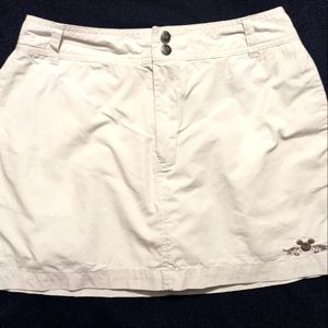 Walt Disney World Bright White Cotton Skort Wms Sz Med